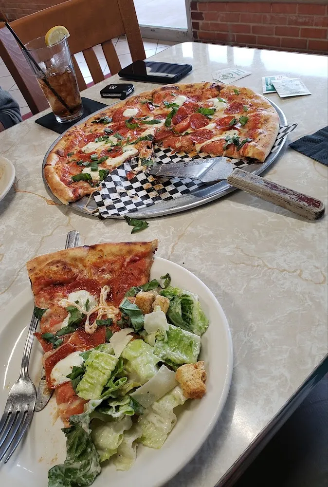 Margarita Pizza Ceasar Salad